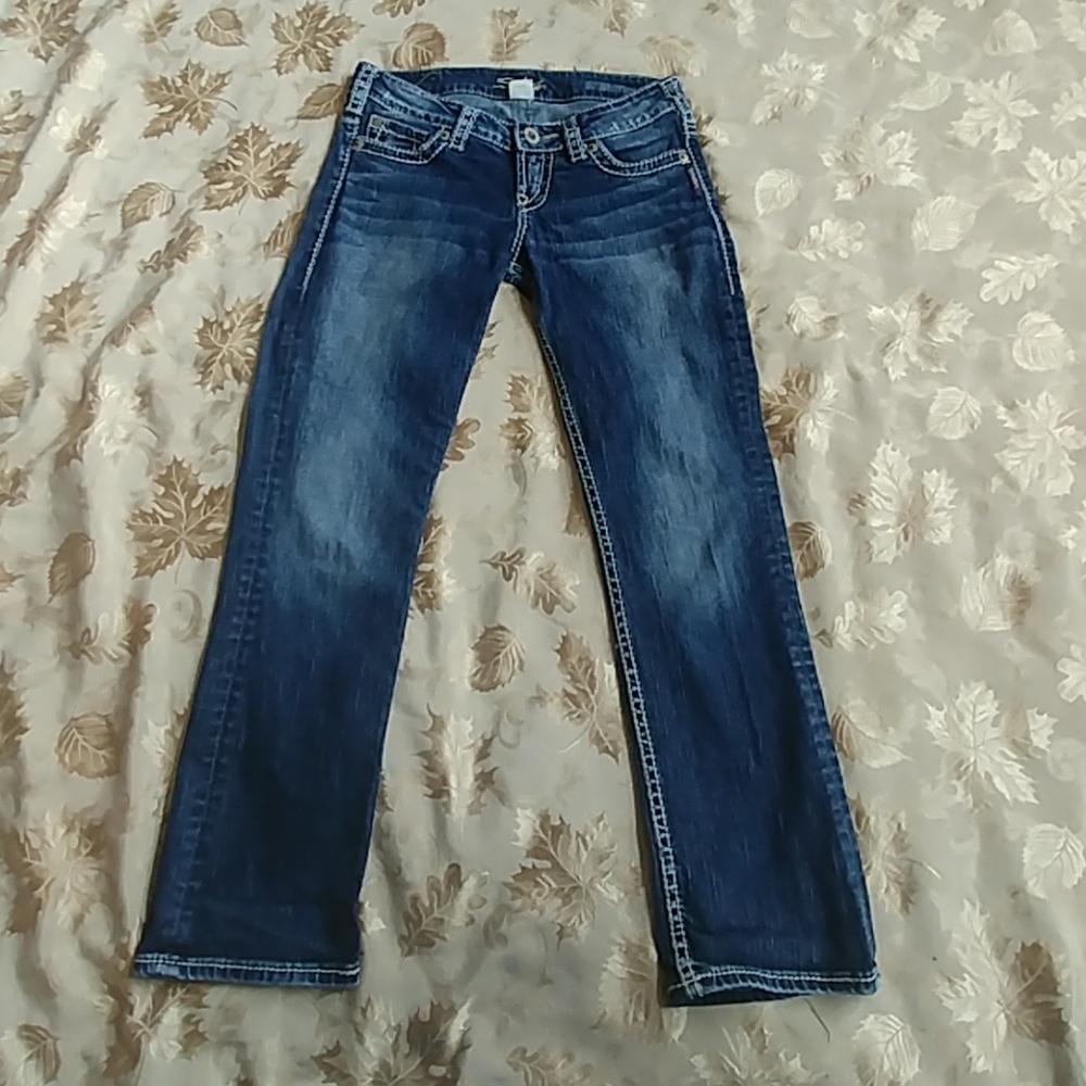 Silver "Santorini"Jeans. Size 26.